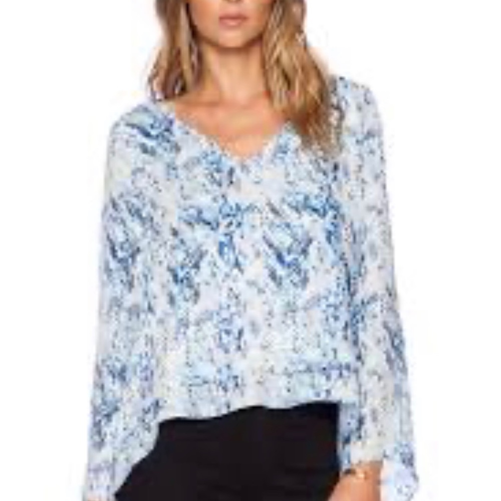 Parker Duncan Snakeskin Print Flutter Blouse - image 3